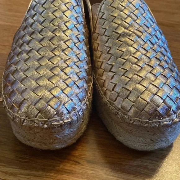 Sam Edelman Catherine rose gold espadrille shoe - size 8 - leather - Picture 3 of 7